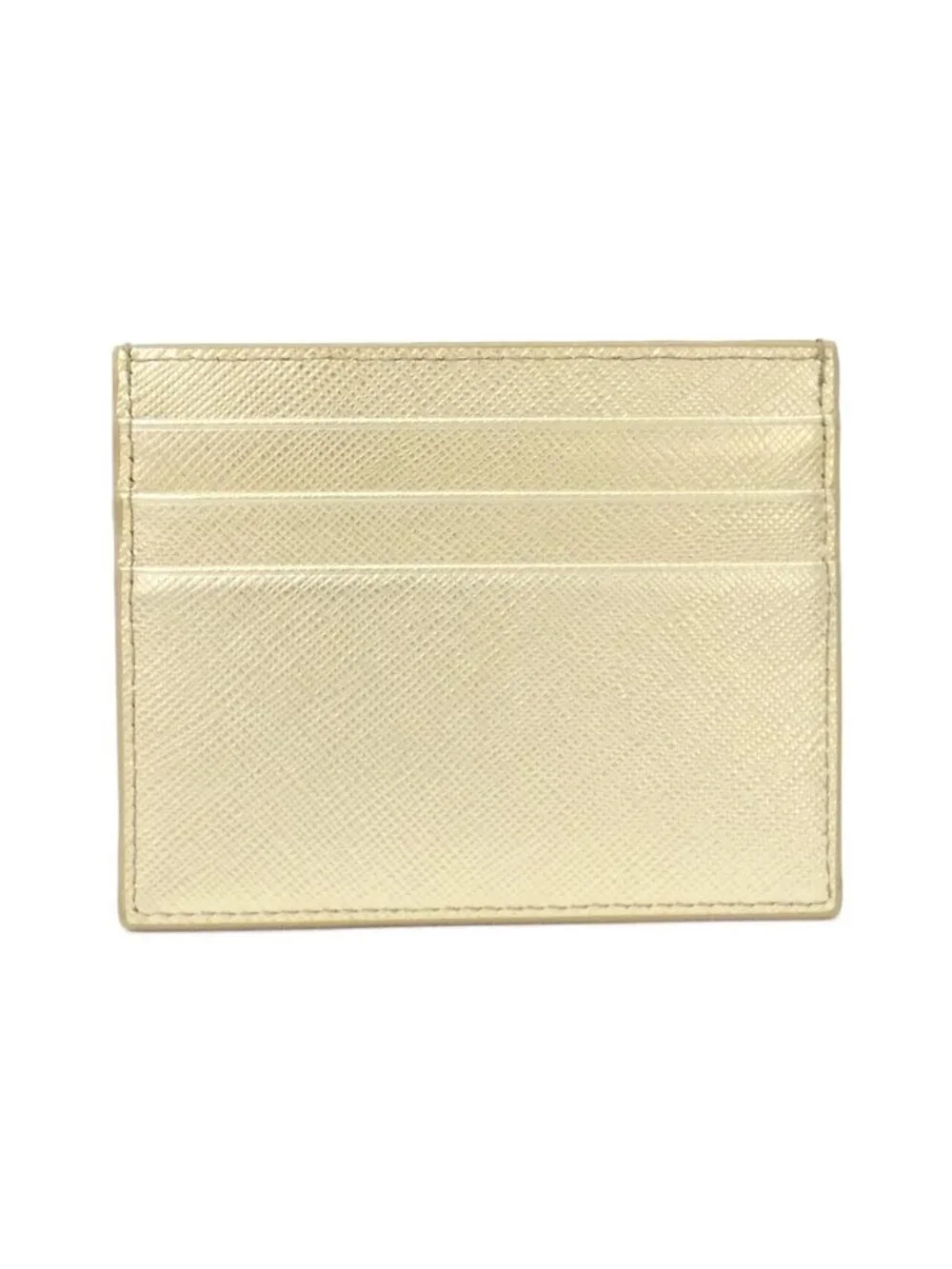 Prada Card Case Card Holders Gold